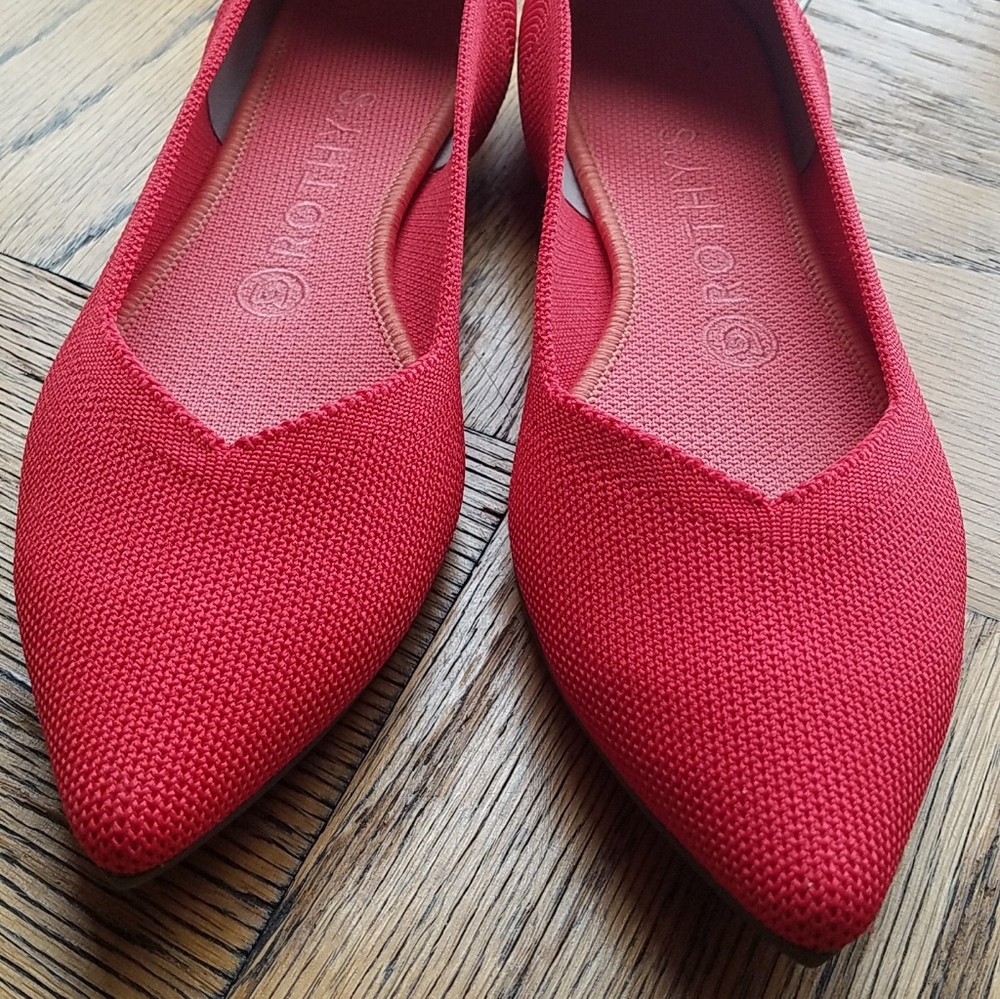 Rothy's pointy toe flats, size 8.5